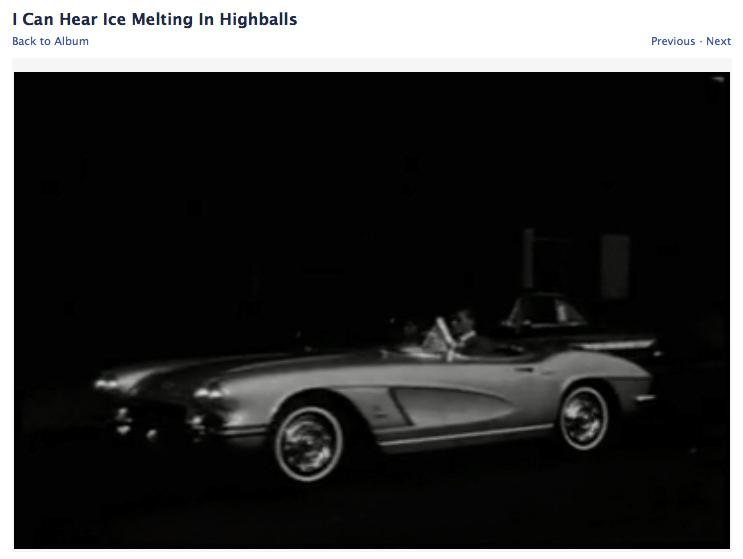 Corvette in the dark